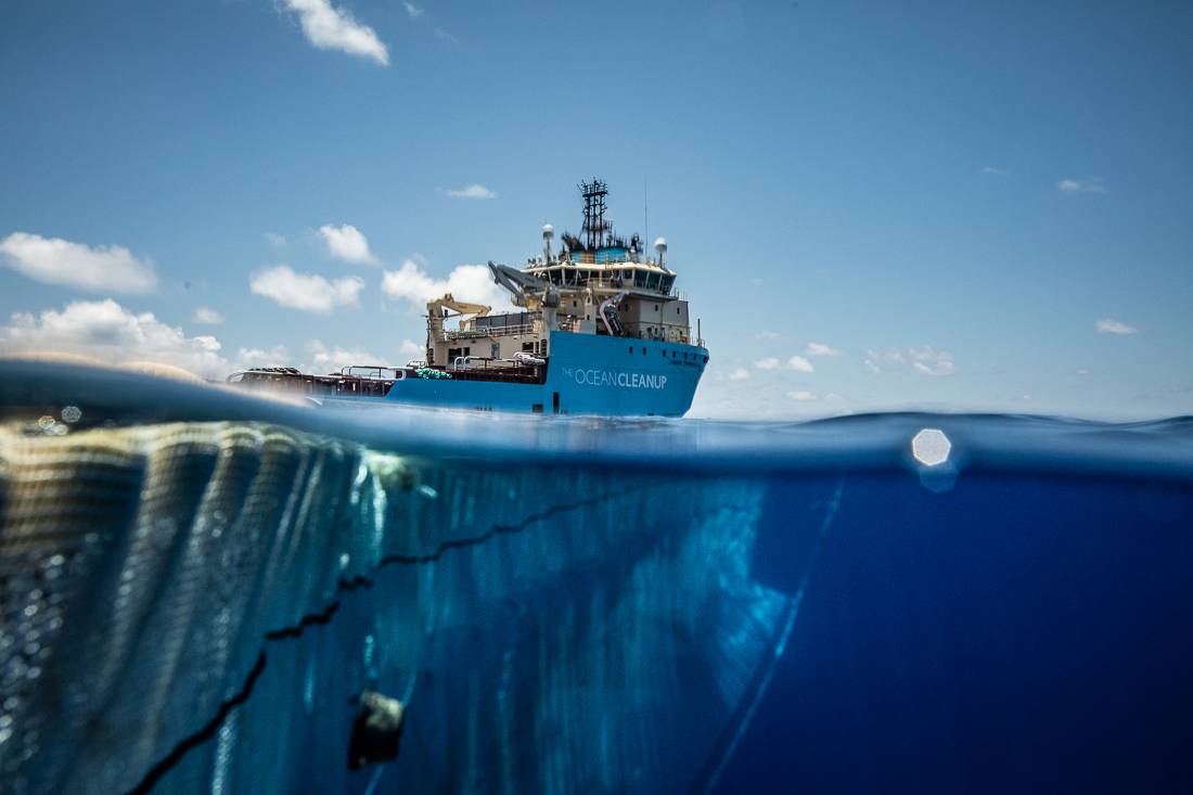 Ocean Cleanup ship