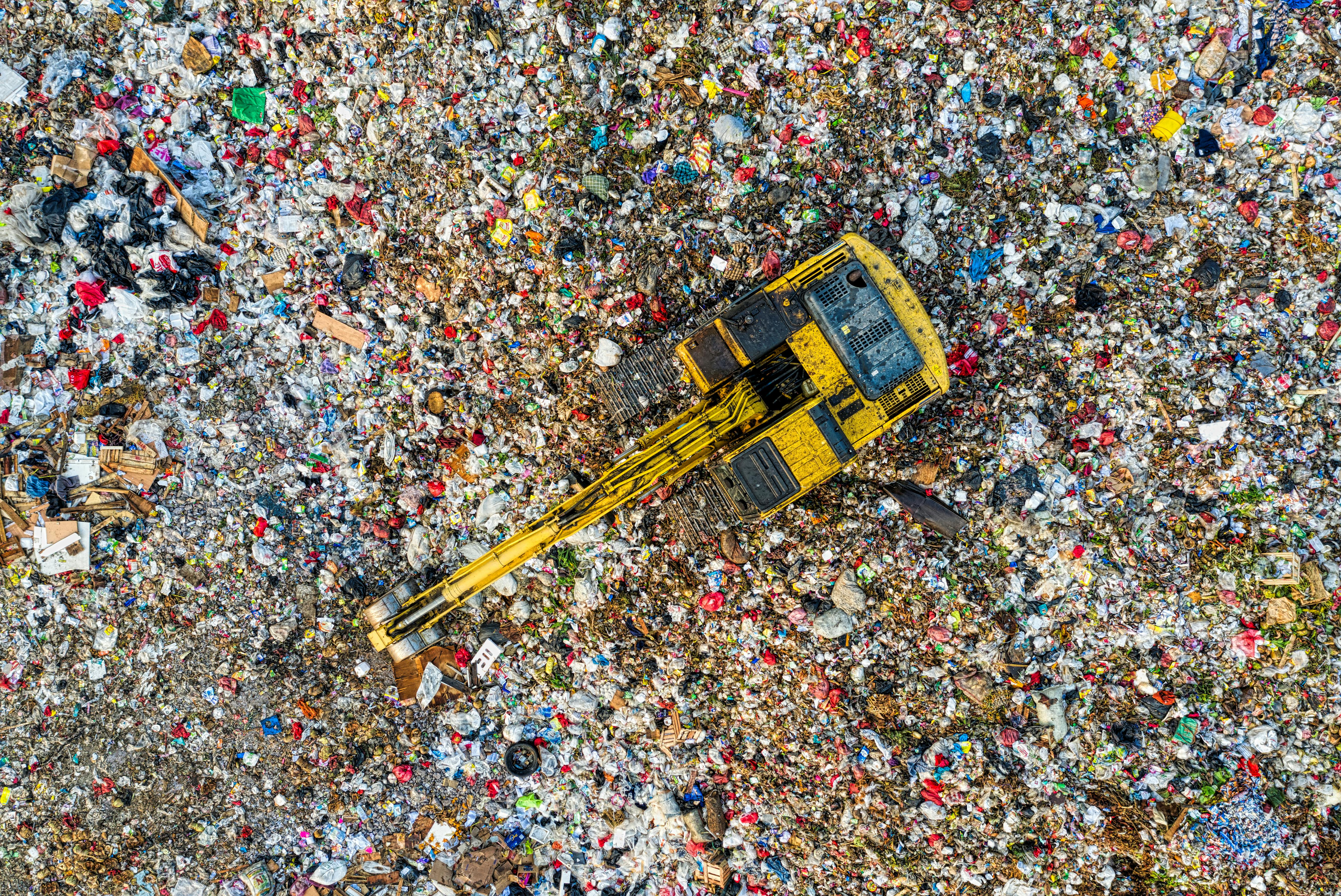 machine in landfill