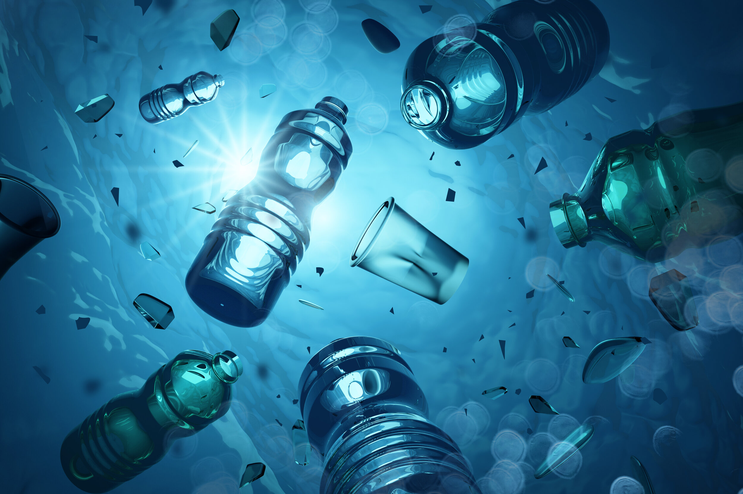 plastic in ocean